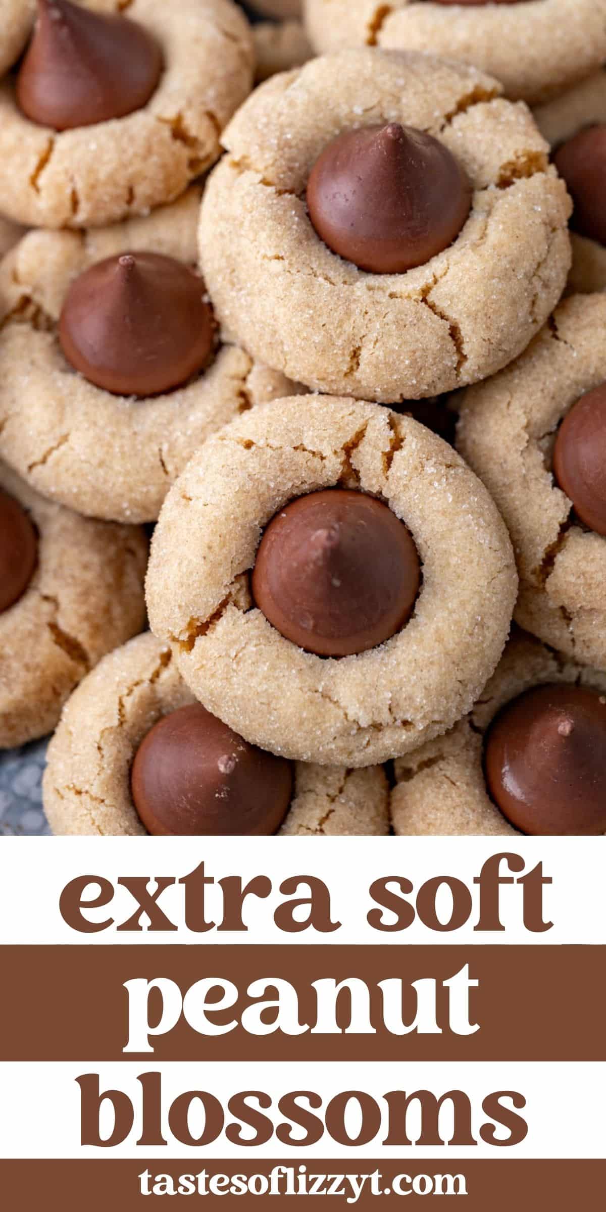 Peanut Butter Blossoms Recipe {Freeze Well} Tastes of Lizzy T