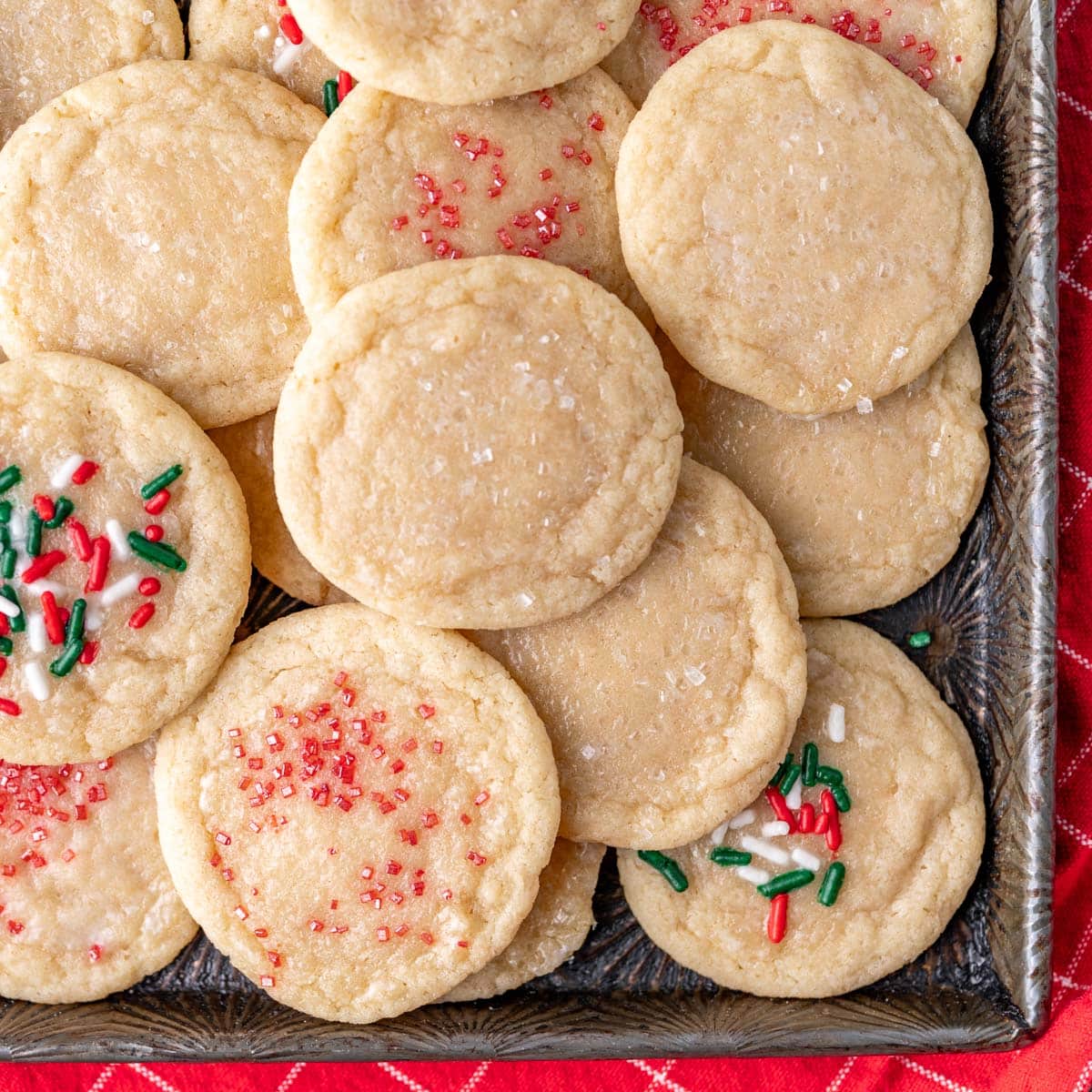 FOOD NETWORK Holiday Christmas PRESSED COOKIES NON-STICK BAKING SHEET PAN  for sale online