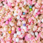closeup of gourmet easter popcorn