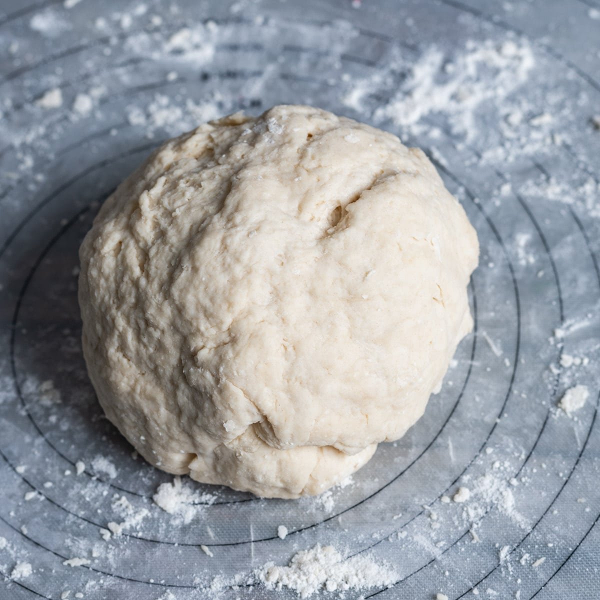 a ball of tortilla dough