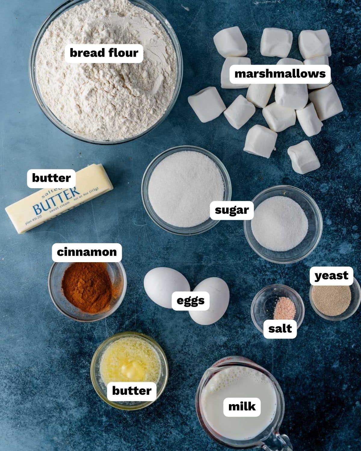 ingredients for resurrection rolls on a table