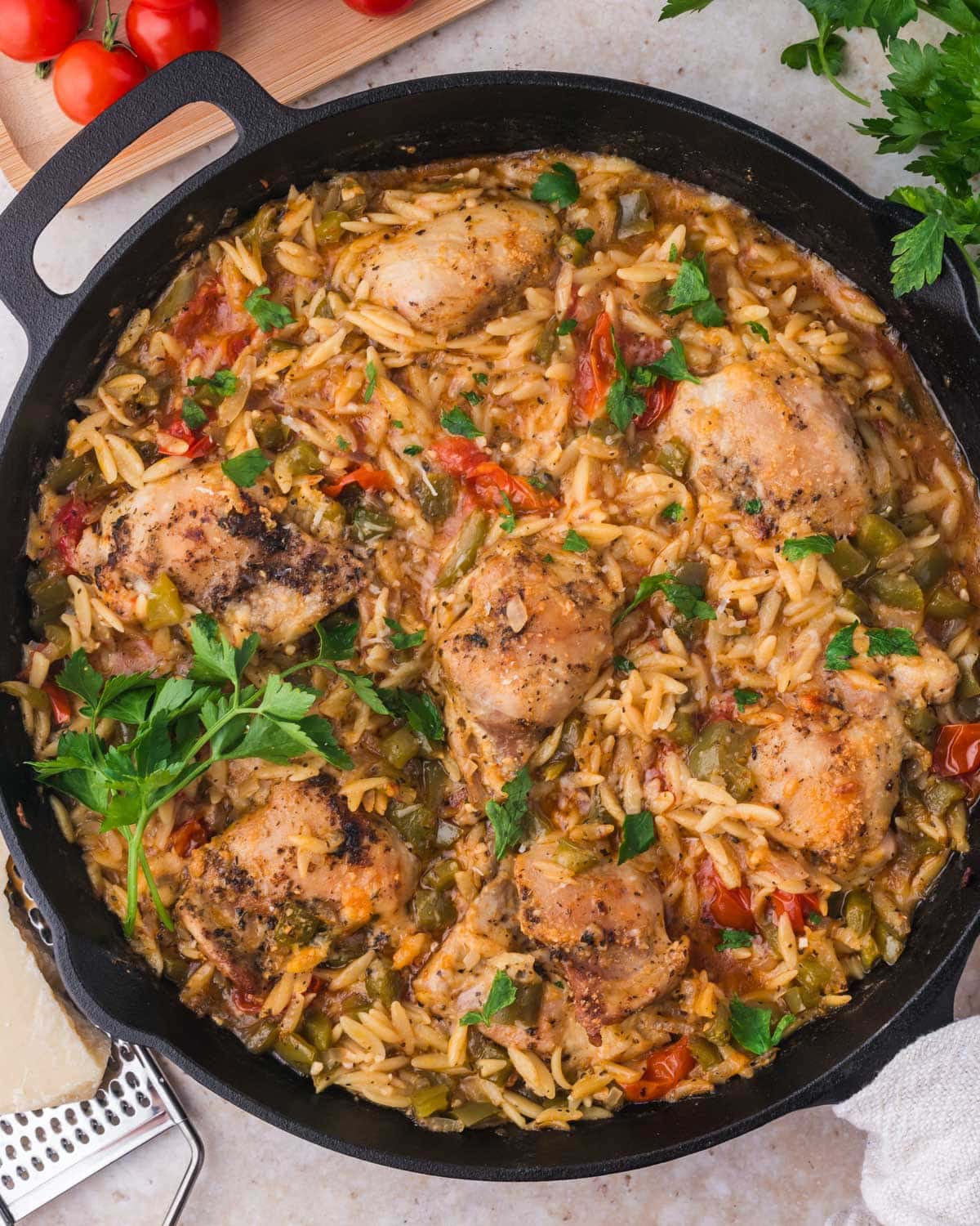 Chicken and Orzo Bake - Tastes of Lizzy T