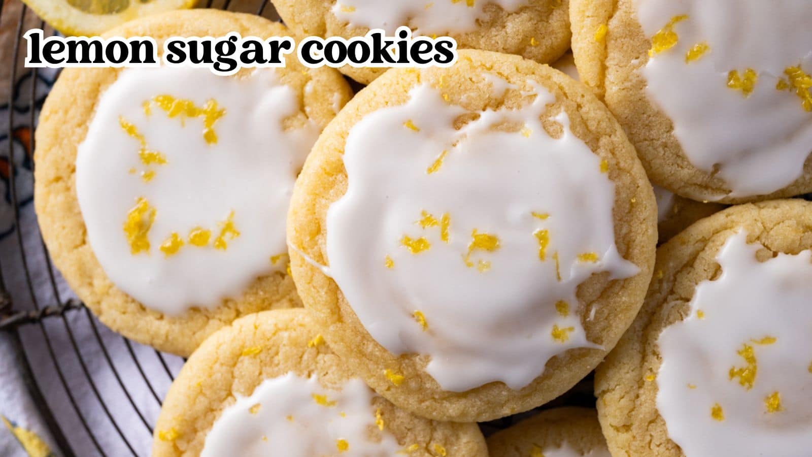 Lemon Sugar Cookies Recipe | Tastes of Lizzy T