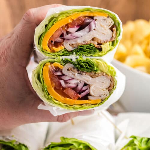 Turkey Bacon Lettuce Wraps | Tastes of Lizzy T