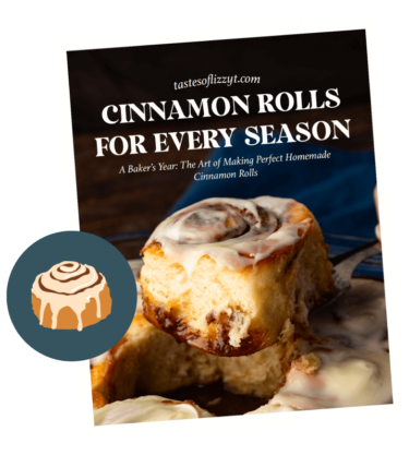 cover of a cinnamon roll cookbook