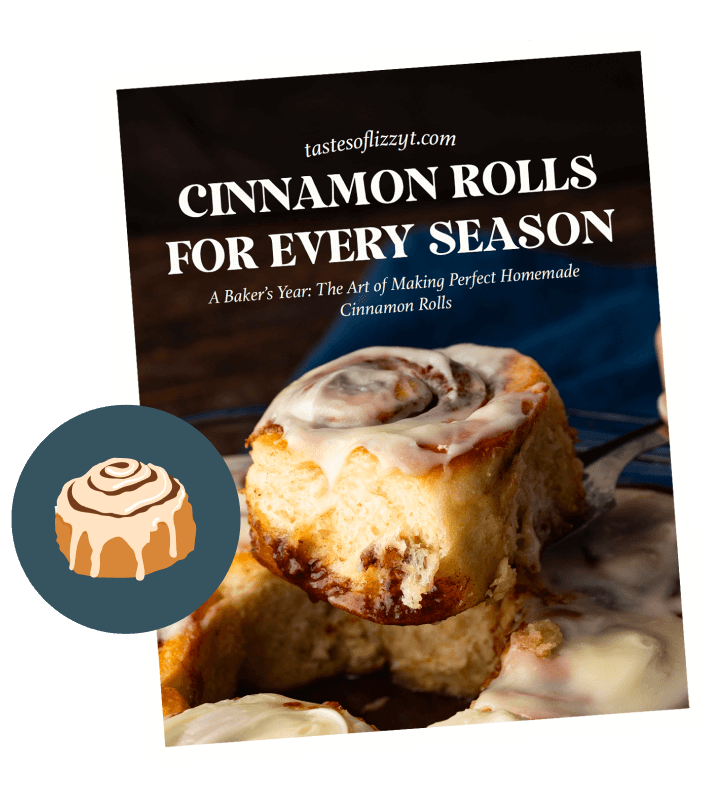 cover of a cinnamon roll cookbook