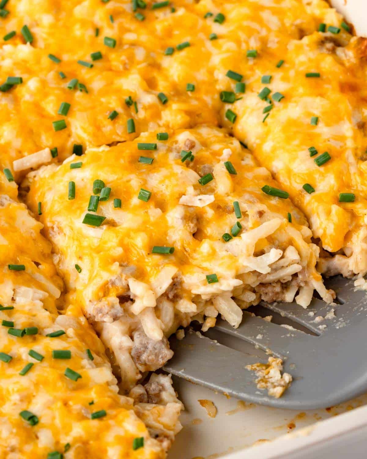 hash brown casserole with sausage and cheese