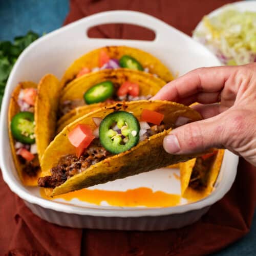 Baked Tacos in Hard Shells | Tastes of Lizzy T