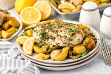 Lemon Chicken Sheet Pan Dinner Recipe | Tastes of Lizzy T