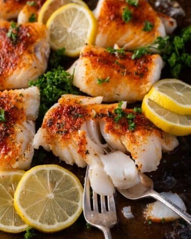 15 Minute Baked Cod Recipe - Tastes of Lizzy T