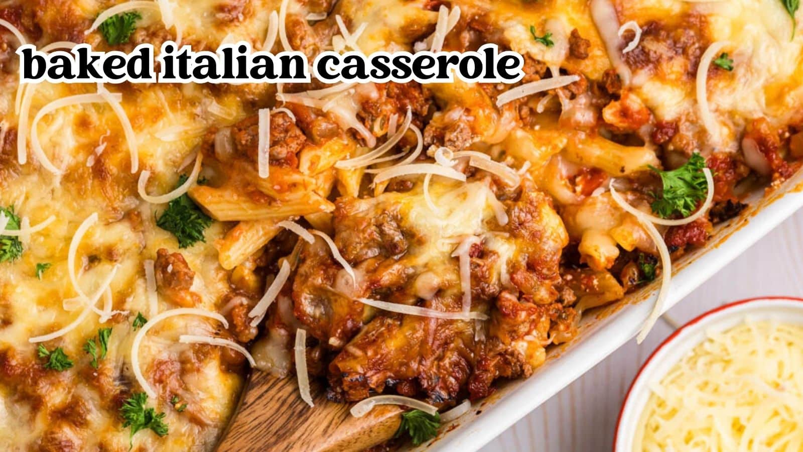 Baked Italian Casserole Recipe - Tastes of Lizzy T