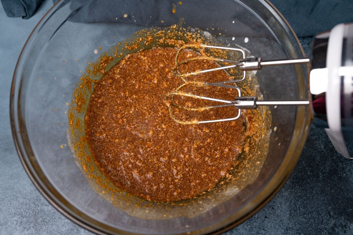 molasses and butter mixed in a bowl