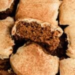 pieces of gingerbread cake with molasses frosting