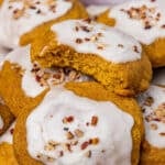 pumpkin cookies with icing