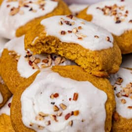 pumpkin cookies with icing