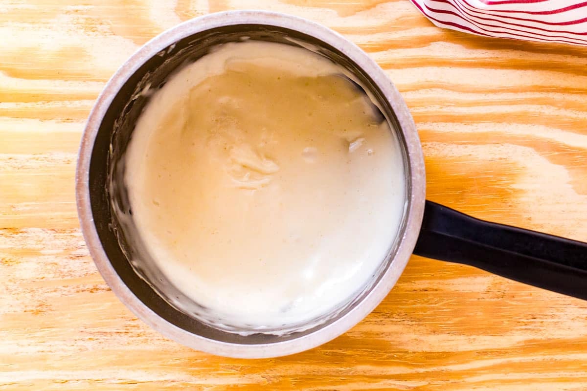 tangzhong in a saucepan