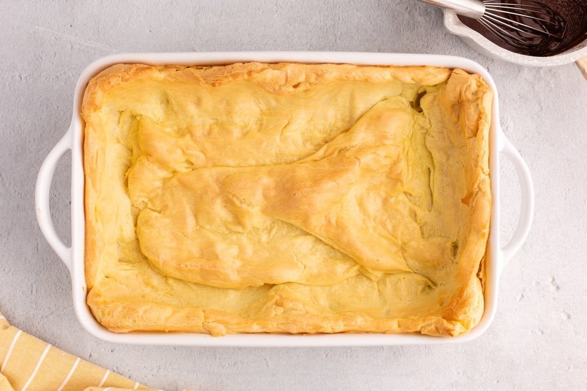 baked choux pastry shell for dessert