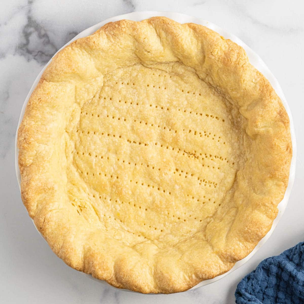 baked pie crust on a table