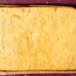 baked sheet cake on a table