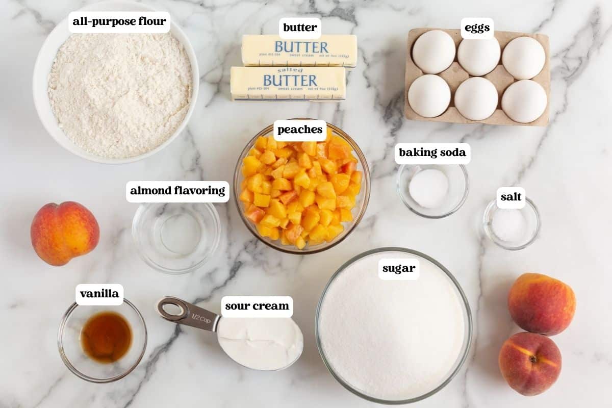 peach pound cake ingredients