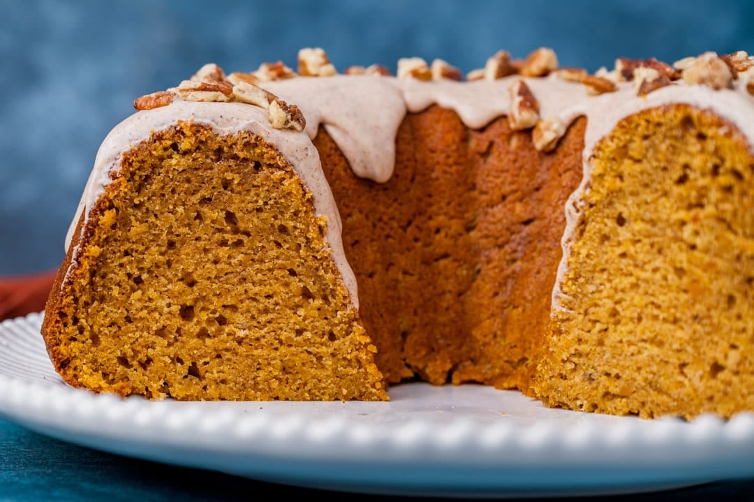 sweet potato cake on plate