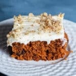 a piece of spice cake on a plate