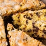 slices of sugar crunch chocolate chip cake