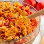 frito taco salad in a bowl