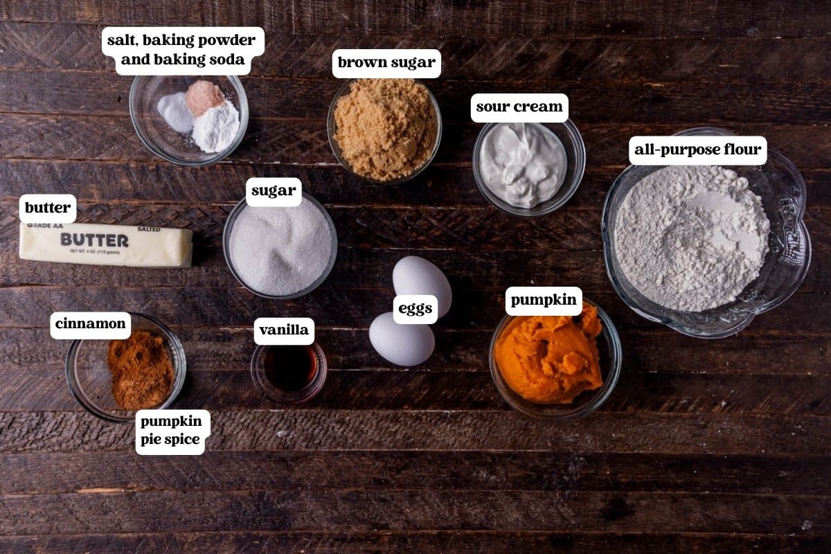 sugar crunch pumpkin cake ingredients