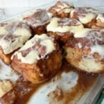 no roll cinnamon roll in a pan